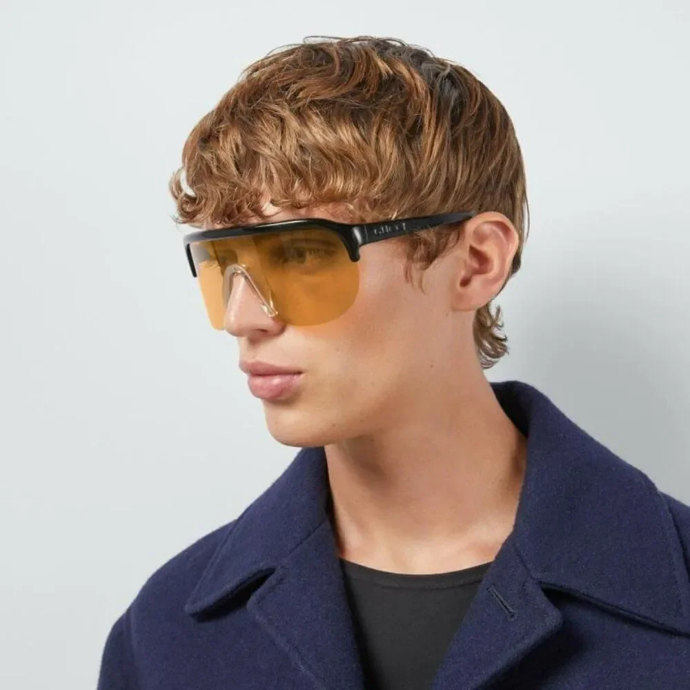 NEW Gucci GG1645S 005 Black Orange Unisex Mask Sunglasses GG 1645S
